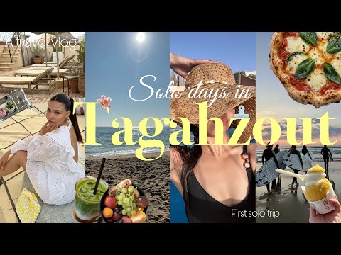 SOLO DAYS IN TAGHAZOUT 🌊🧘‍♀️ أول مرة نسافر بحدي 😭