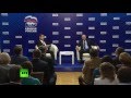 Владимир Путин и Дмитрий Медведев на съезде актива «Единой России» 