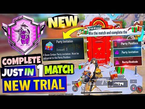 New Trick To Complete (Blizzard Trial) Achievement | Easyway To Complete Blizzard Party Mission BGMI