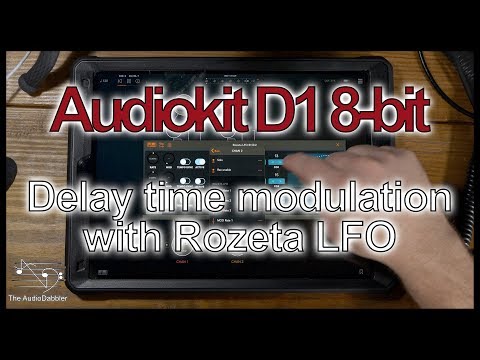 AudioKit Digital D1 | Delay Time Modulation with Rozeta LFO