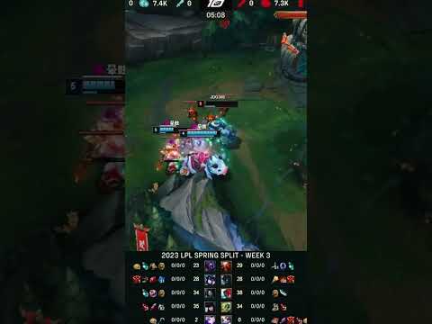 JDG 369 Gragas Getting Ganked 1v2 Not Dead - JDG vs NIP 2023 LPL Spring Split #shorts