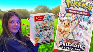 Prismatic Evolutions booster box, Mariahs 1st card opening 