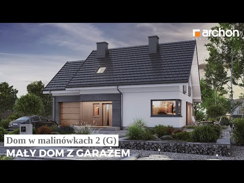 Dom w malinówkach 2 (G) – Mały dom z garażem I ARCHON+ Projekty Domów
