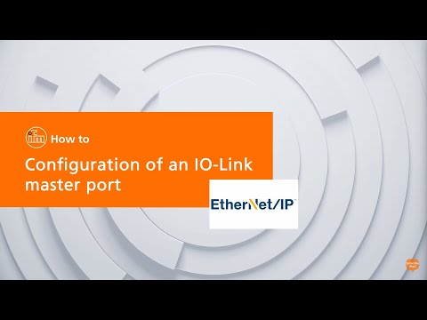 IO-Link port configuration of an EtherNet/IP master