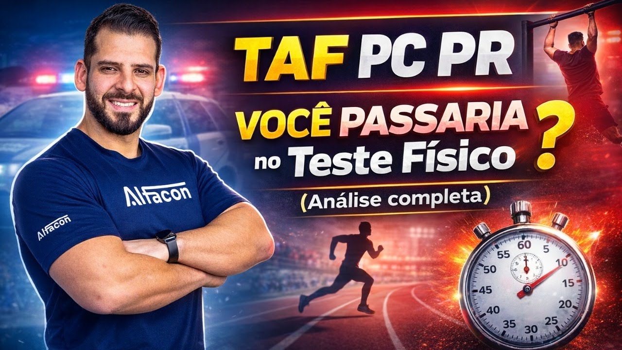TAF PCPR : VOCÊ passaria no teste? Saiba sobre o TAF Prova Física Prof Edinaldo Nogueira
