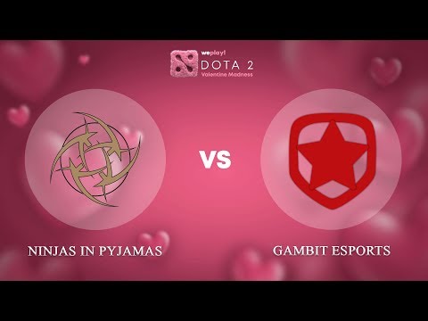 Ninjas in Pyjamas vs Gambit Esports - ENG @Map2 | Dota 2 Valentine Madness | WePlay!