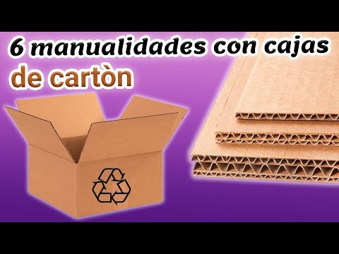 6 IDEAS geniales para REALIZAR con cartón ⭐️MANUALIDADES fáciles y útiles 🌷 reciclaje creativo