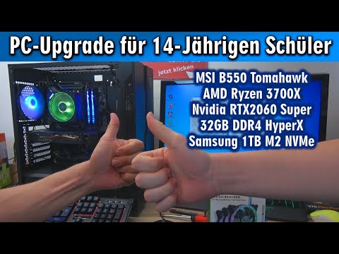 PC-Upgrade für 14-Jährigen Schüler π Ryzen 3700X RTX2060 Super 32GB 1TB M2 MSI Tomahawk