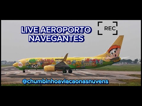 SBNF/ NVT - LIVE - CÂMERA AO VIVO 24H DO AEROPORTO DE NAVEGANTES VICTOR KONDER SANTA CATARINA -