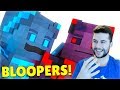 REACTING TO FUNNY SONGS OF WAR BLOOPERS MOMENTS Minecraft Animations EP6 10