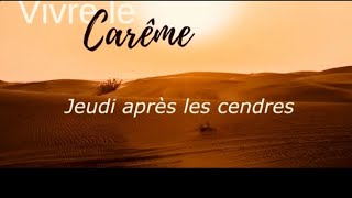 jour 2 pas à Pâques Jeudi apres les cendre avec saint François 