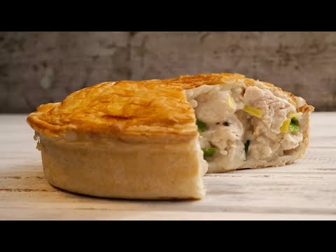 Recette : Tourte au poulet, poireaux et champignons