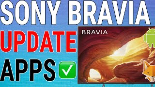 Sony Bravia TV - How To Update Apps