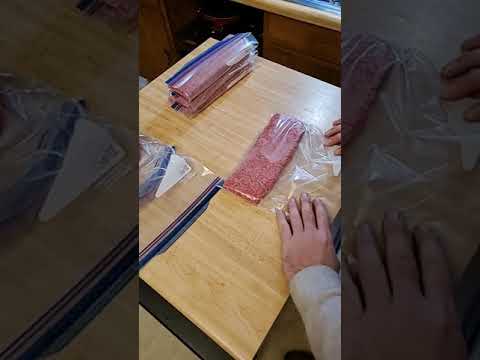 how to store and #freeze your meat... #organize #food #burger