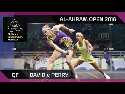 Squash: David v Perry - Al-Ahram Open 2016 - QF Highlights