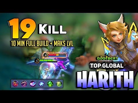 19 KILL! Harith Fast Rotation Gameplay [ Top Global Harith Best Build ] By α∂αℓвєят - Mobile Legends