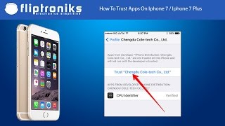 How To Trust Apps On Iphone 7 / Iphone 7 Plus - Fliptroniks.com