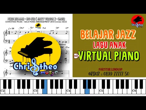PERGI BELAJAR Jazzy Grade 1 I Partitur Solo Piano ( Sheet ) I Christheo Music I  Belajar Piano I