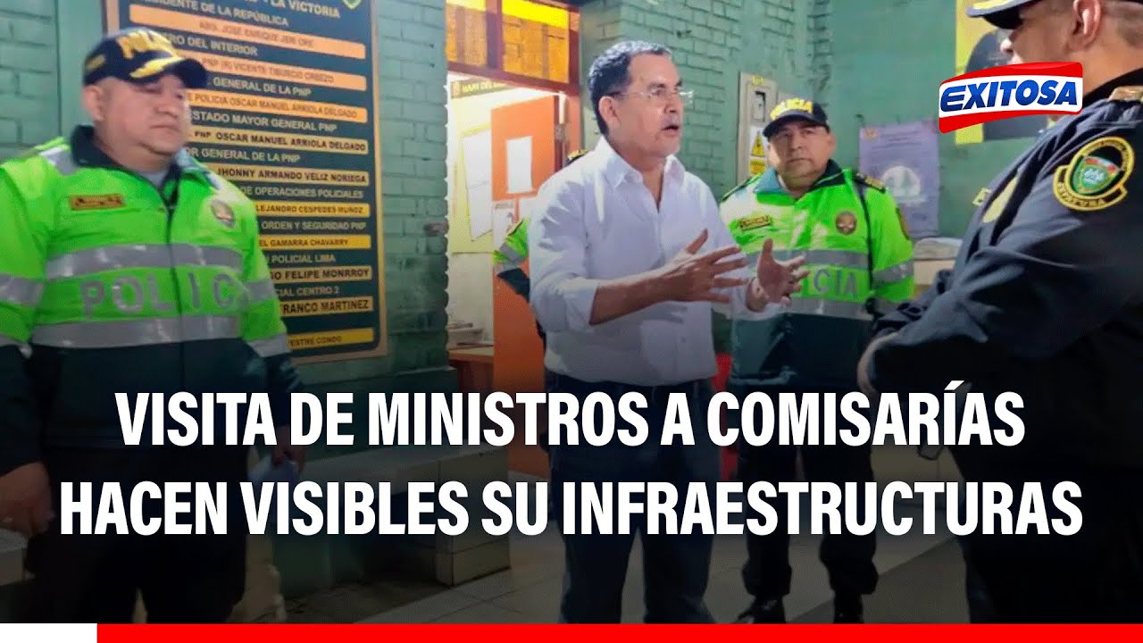 🔴🔵 Ministros visitaron comisarías en Lima: "Hacen más visible el estado de su infraestructura"