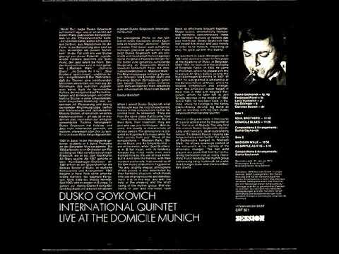 Duško Gojković  Quintet - Soul Brothers 1970