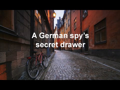 German spy's secret drawer