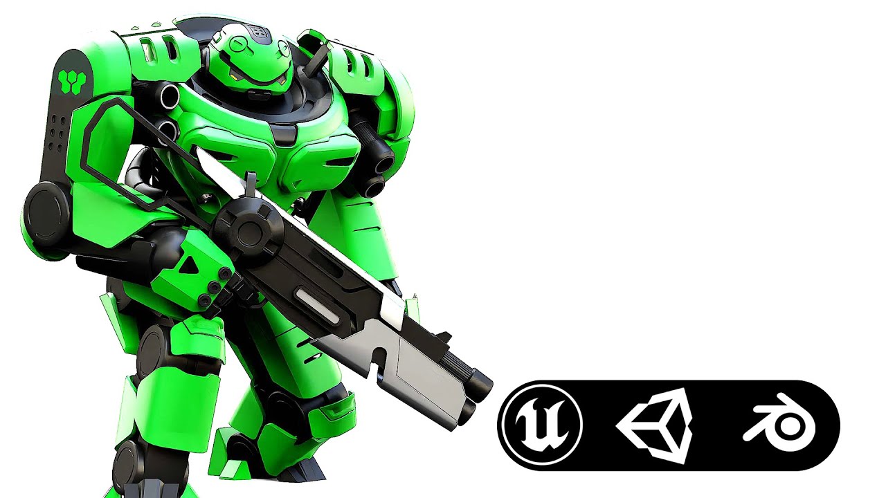 Doom Fighter V-2 Auto-Rig Pro Rigged For Mixamo Unreal Engine Unity 3D Model