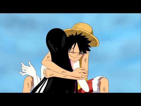 Luffy hugged Boa Hancock [Dub] | One Piece