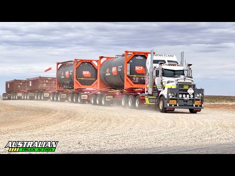 Kenworth T909 Road Trains in Outback South Australia! 