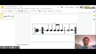 Adding Music Notation to Google Slides using Flat for Docs