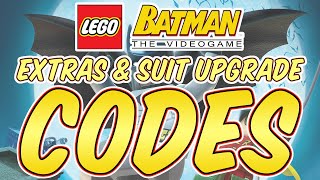 LEGO Batman: The Videogame - All Extras and Suit Upgrade CHEAT CODES