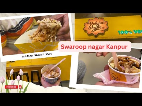 Belgian Waffle 🧇 Swaroop nagar Kanpur || Best Ice cream & waffles