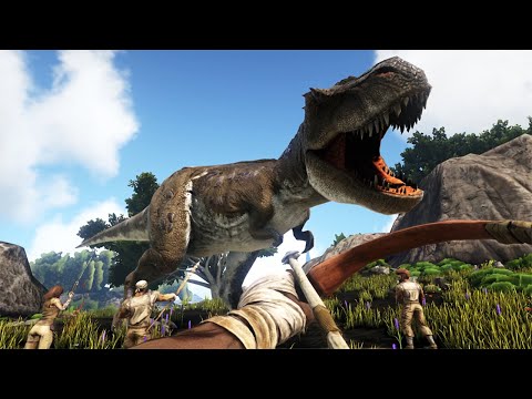 ark survival, meu primeiro rex! Mapa the island ep 02