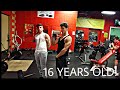 GYM VLOG-SHOULDERS-16 YEAR OLD BENCHES 300LBS NO SPOTTER