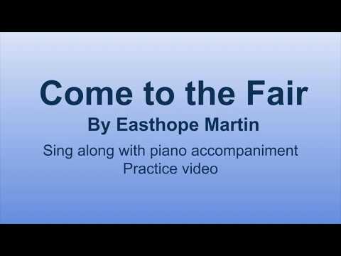 Come to the Fair piano accompaniment