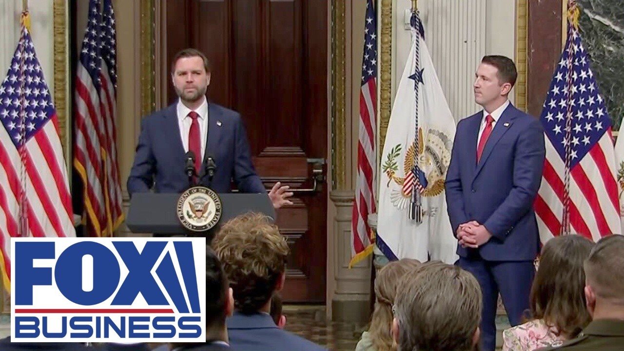 WATCH LIVE: JD Vance swears in Colin McDonald to lead DOJ fraud division