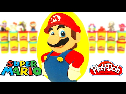 Huevo Sorpresa Gigante de Super Mario en Español de Plastilina Play Doh