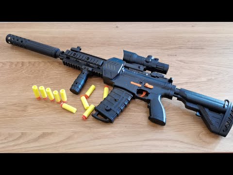 M416 Soft Bullet Gun Toy Review 2022 - Realistic HK416 Airsoft Gun