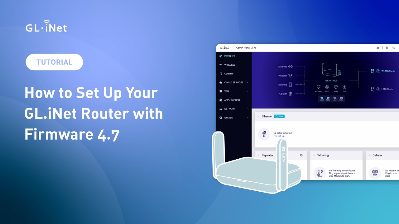 How to set up your GL.iNet routers for the first time (For firmware version 4.7 or above)