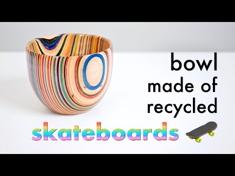Artisan Gives Old Skateboards A New Life As A Gorgeous Layered Bowl