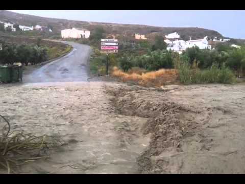 Rambla de Oria in full flow