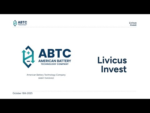 $ABAT | American Battery Technology Company, the next 100X OPPORTUNITY? 🚀