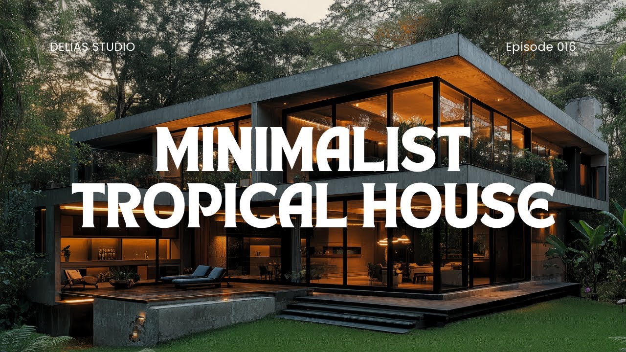 Stunning Minimalist Tropical House Design That Blends with Nature