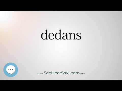 dedans - Smart & Obscure English Words Defined 🗣🔊