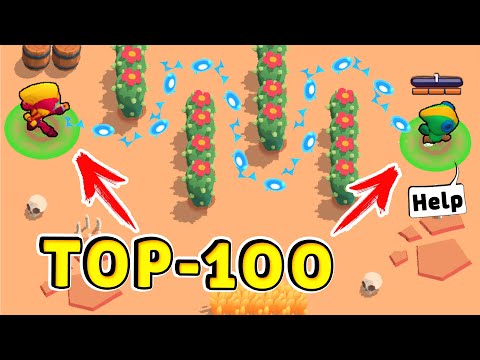 Макс ТРОЛЛЬ vs НУБ Леон !! ТОП-100 Смешных Моментов в Brawl Stars !!