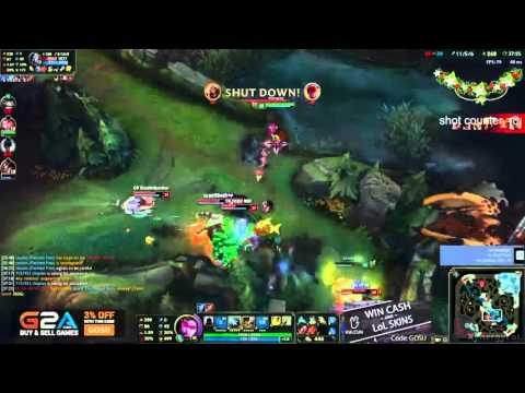 Hi im gosu - Drunk Pentakill Vayne 1vs5 - League of Legends