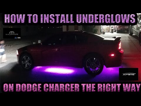How to install Underglows Professionally on Dodge Charger (ANY CAR)