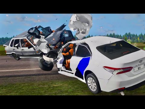 BeamNG Drive - Dangerous Driving and Accidents #14