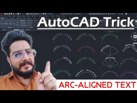 AutoCAD Tricks || Text Around ARC with ARC Text in AutoCAD | Create ARC Text AutoCAD Hacks