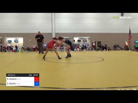 2018 Women's National /UWW Junior Women Finals 55 RR Rnd 3 - Ronna Heaton (Team) Vs. Cameron Gueri