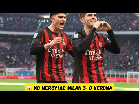 AC Milan vs Hellas Verona 3-0 | Pulisic & Nkunku Shine 🌟🔥 | Full Match Highlights #milan #verona 